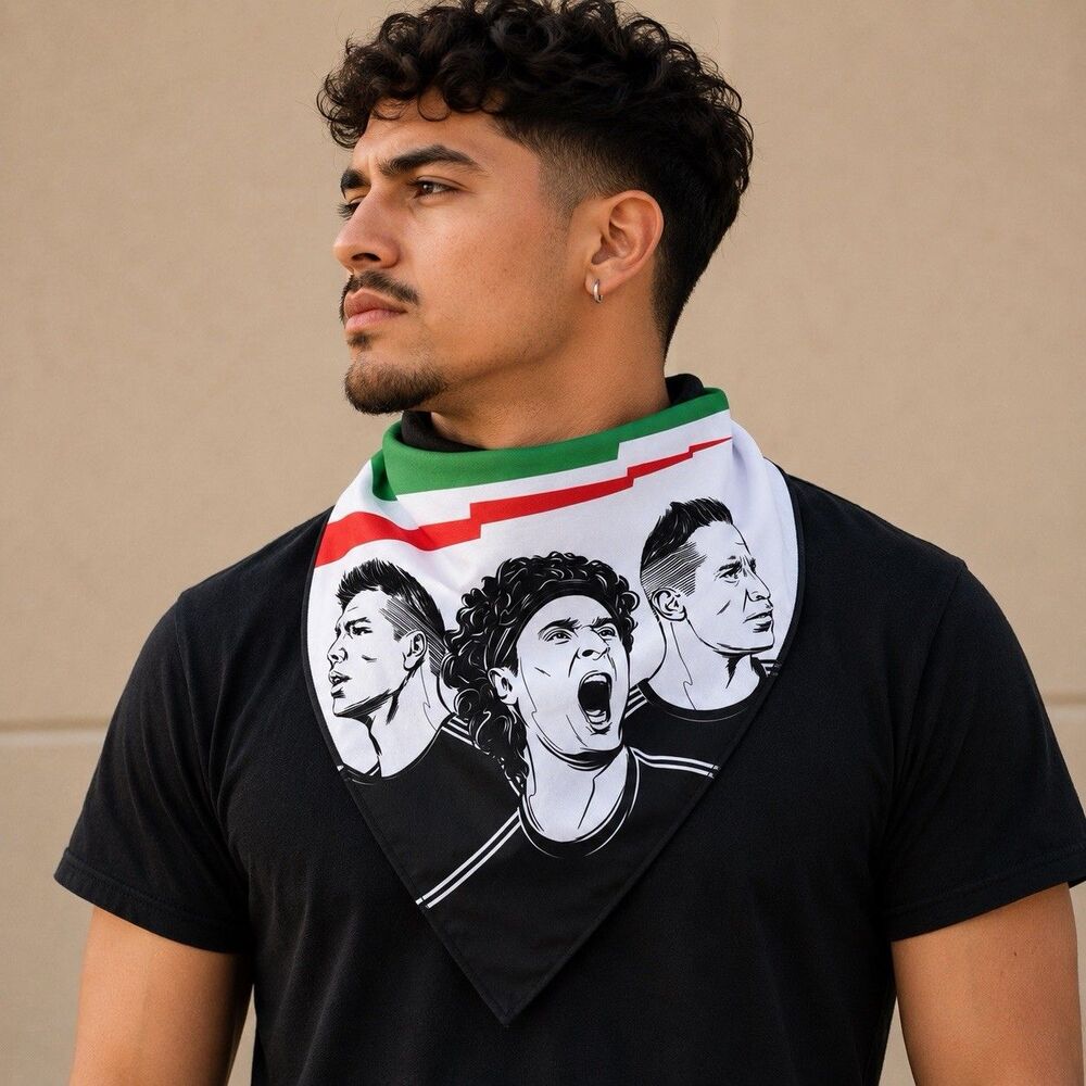 Gran Centenario Tequila Mexican National Soccer Futbol Team Graphic Bandana Flag View 2